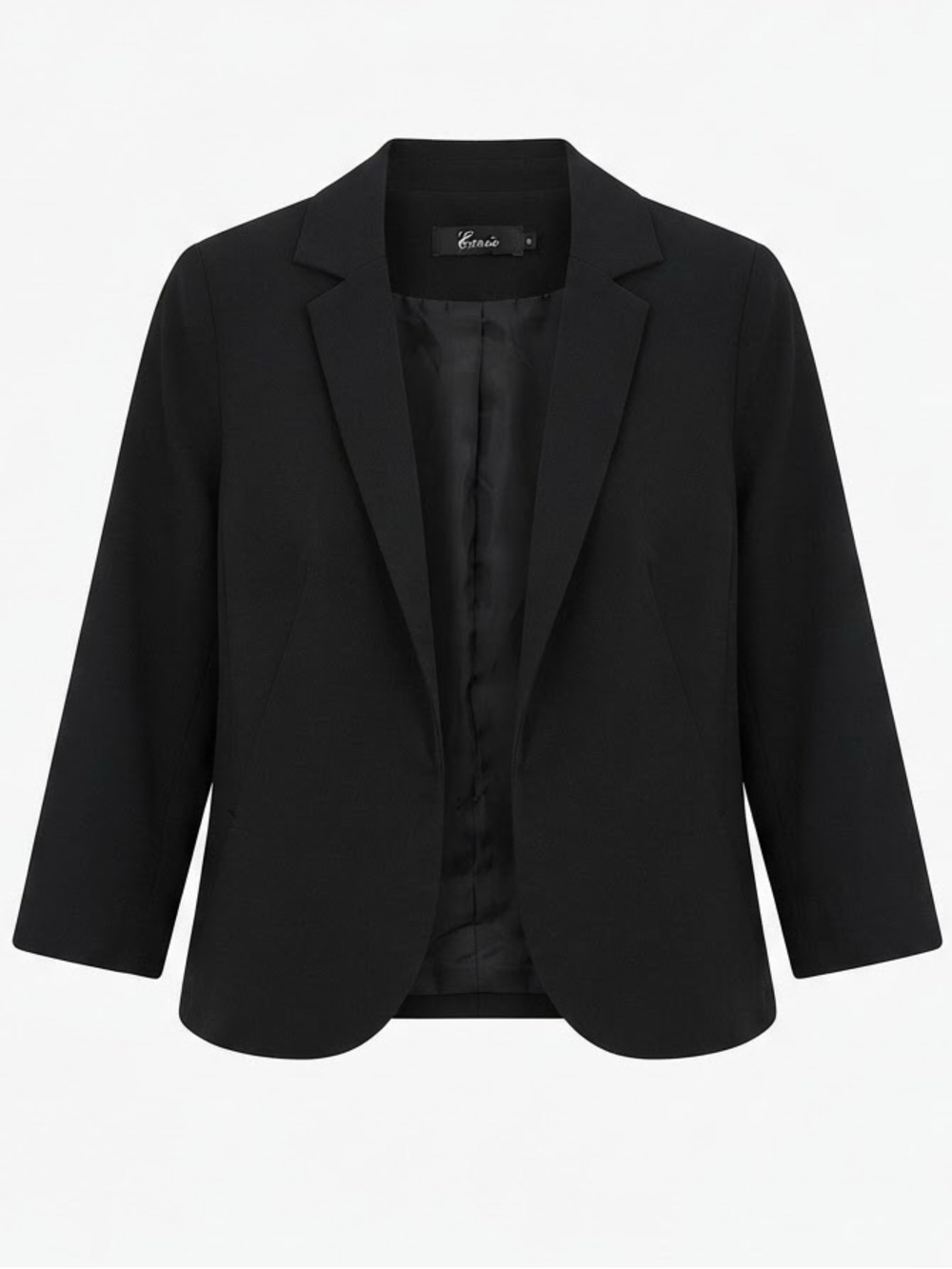 Cropped Black Tailored Blazer EU38